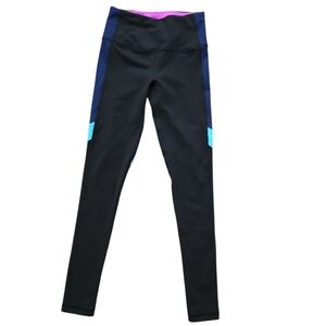 Colorblock Leggings PINK XS Black Victoria's Secret